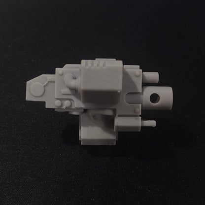 Backpack Mounted Heavy Cannon resin weapon upgrade compatible with McFarlane Toys 1:12 scale armored action figures