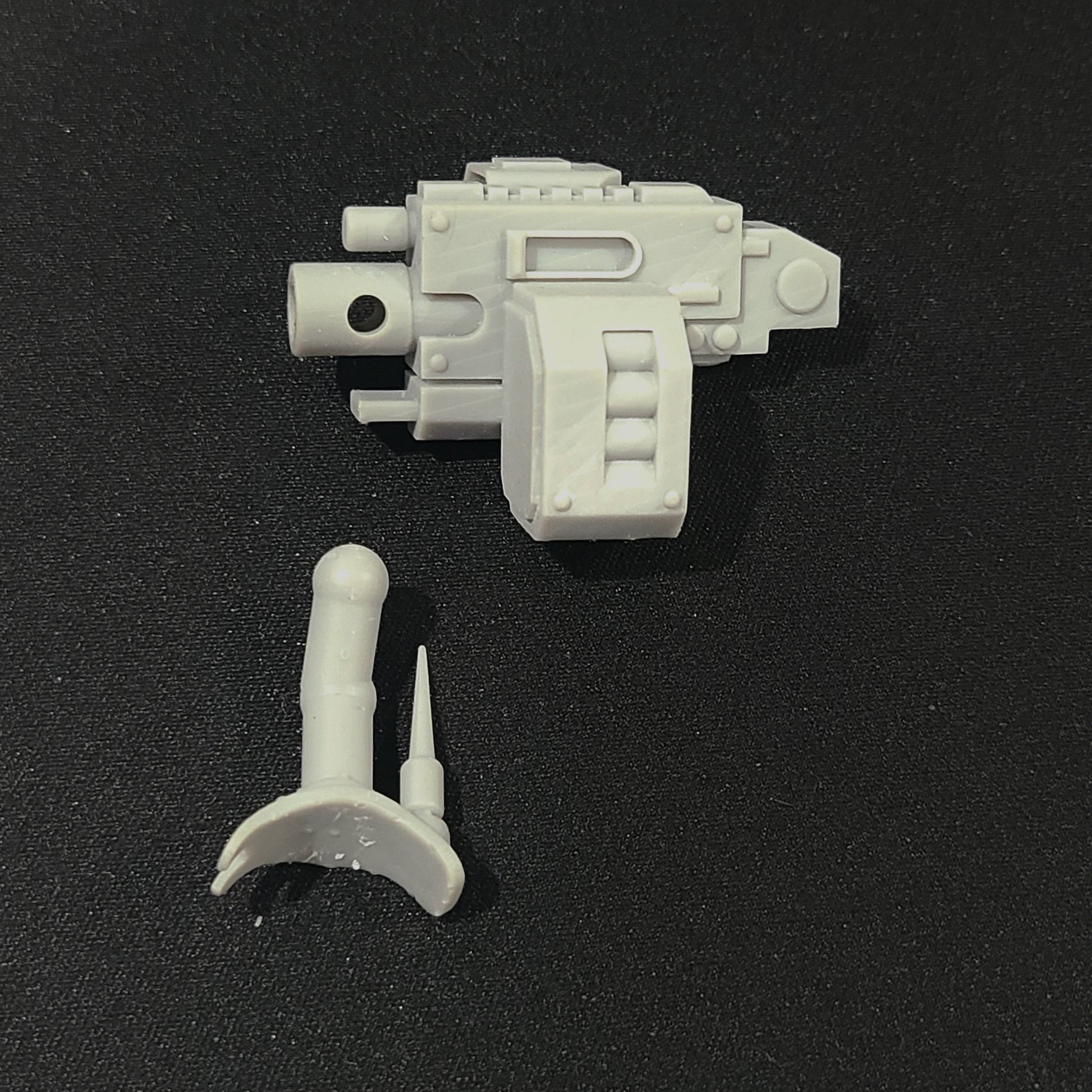 Backpack Mounted Heavy Cannon resin weapon upgrade compatible with McFarlane Toys 1:12 scale armored action figures