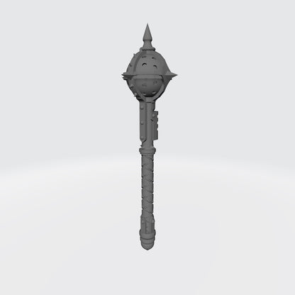 Battle Priests Warrior Order Energy Mace compatible with McFarlane Toys 7-inch armored action figures custom resin close combat weapon