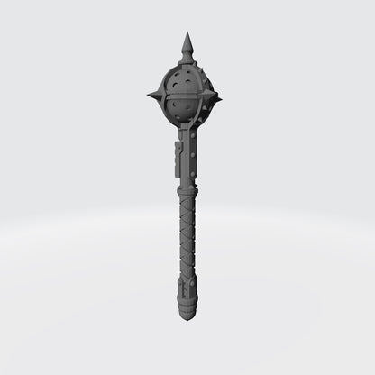 Battle Priests Warrior Order Energy Mace compatible with McFarlane Toys 7-inch armored action figures custom resin close combat weapon