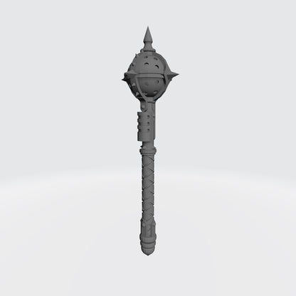 Battle Priests Warrior Order Energy Mace compatible with McFarlane Toys 7-inch armored action figures custom resin close combat weapon