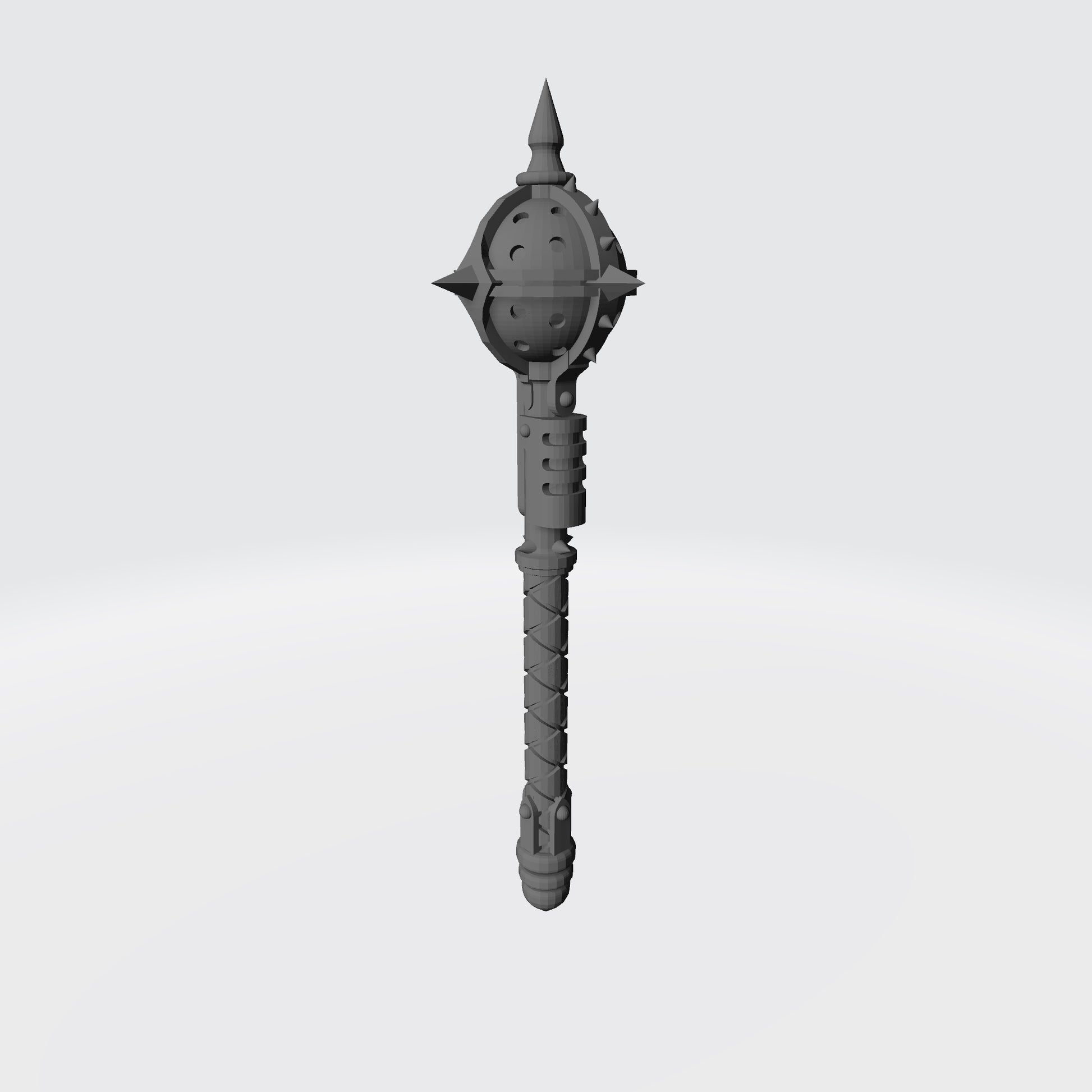 Battle Priests Warrior Order Energy Mace compatible with McFarlane Toys 7-inch armored action figures custom resin close combat weapon