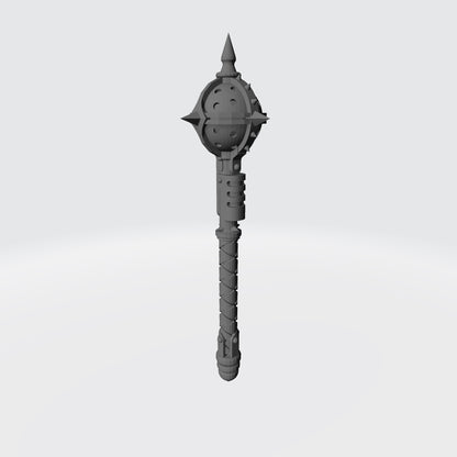 Battle Priests Warrior Order Energy Mace compatible with McFarlane Toys 7-inch armored action figures custom resin close combat weapon