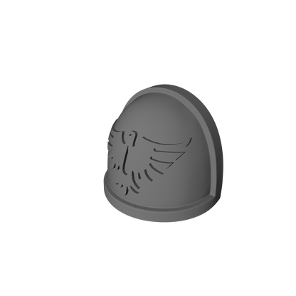 Blood Birds Warrior Order Type 4 V1-B shoulder pauldron compatible with McFarlane Toys 1:12 scale armored action figures custom resin armor