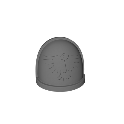 Blood Birds Warrior Order Type 4 V1-B shoulder pauldron compatible with McFarlane Toys 1:12 scale armored action figures custom resin armor