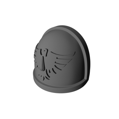 Blood Birds Warrior Order Type 4 V1 shoulder pauldron compatible with McFarlane Toys 1:12 scale armored action figures custom resin armor