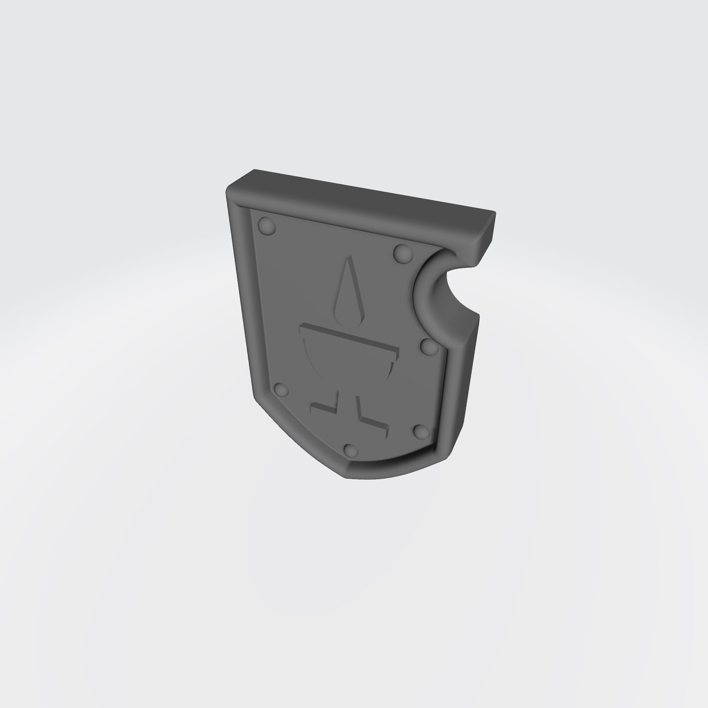 Blood Drinkers Warrior Order Shoulder Pad Shield Ver. 01a compatible with McFarlane Toys 7-inch armored action figures custom resin armor