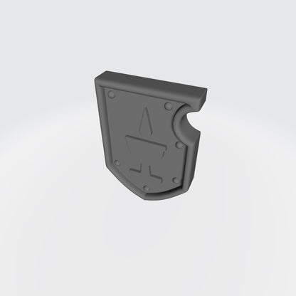 Blood Drinkers Warrior Order Shoulder Pad Shield Ver. 01a compatible with McFarlane Toys 7-inch armored action figures custom resin armor