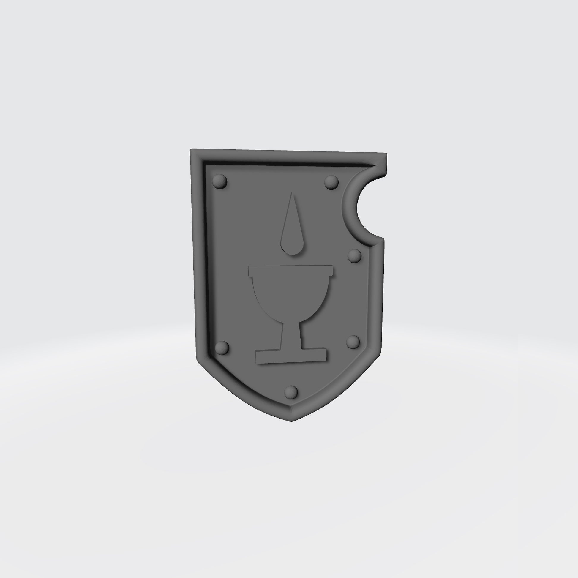 Blood Drinkers Warrior Order Shoulder Pad Shield Ver. 01a compatible with McFarlane Toys 7-inch armored action figures custom resin armor