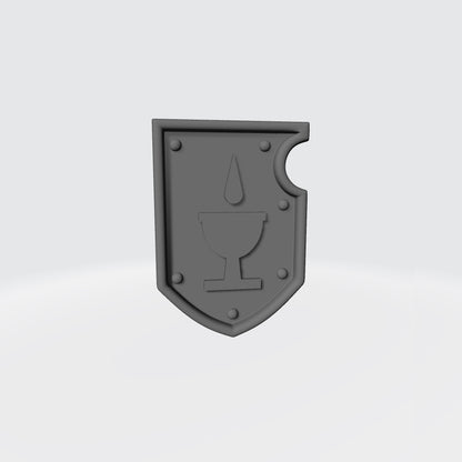 Blood Drinkers Warrior Order Shoulder Pad Shield Ver. 01a compatible with McFarlane Toys 7-inch armored action figures custom resin armor
