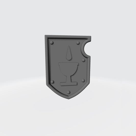 Blood Drinkers Warrior Order Shoulder Pad Shield Ver. 01a compatible with McFarlane Toys 7-inch armored action figures custom resin armor
