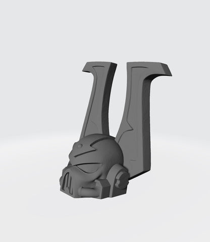 Bloodfang Warrior Order Berserker Helmet Compatible with McFarlane 7-Inch Armored Action Figures