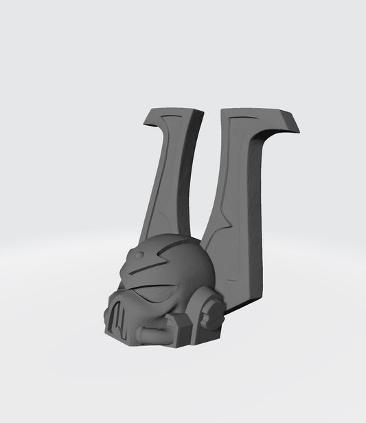 Bloodfang Warrior Order Berserker Helmet Compatible with McFarlane 7-Inch Armored Action Figures