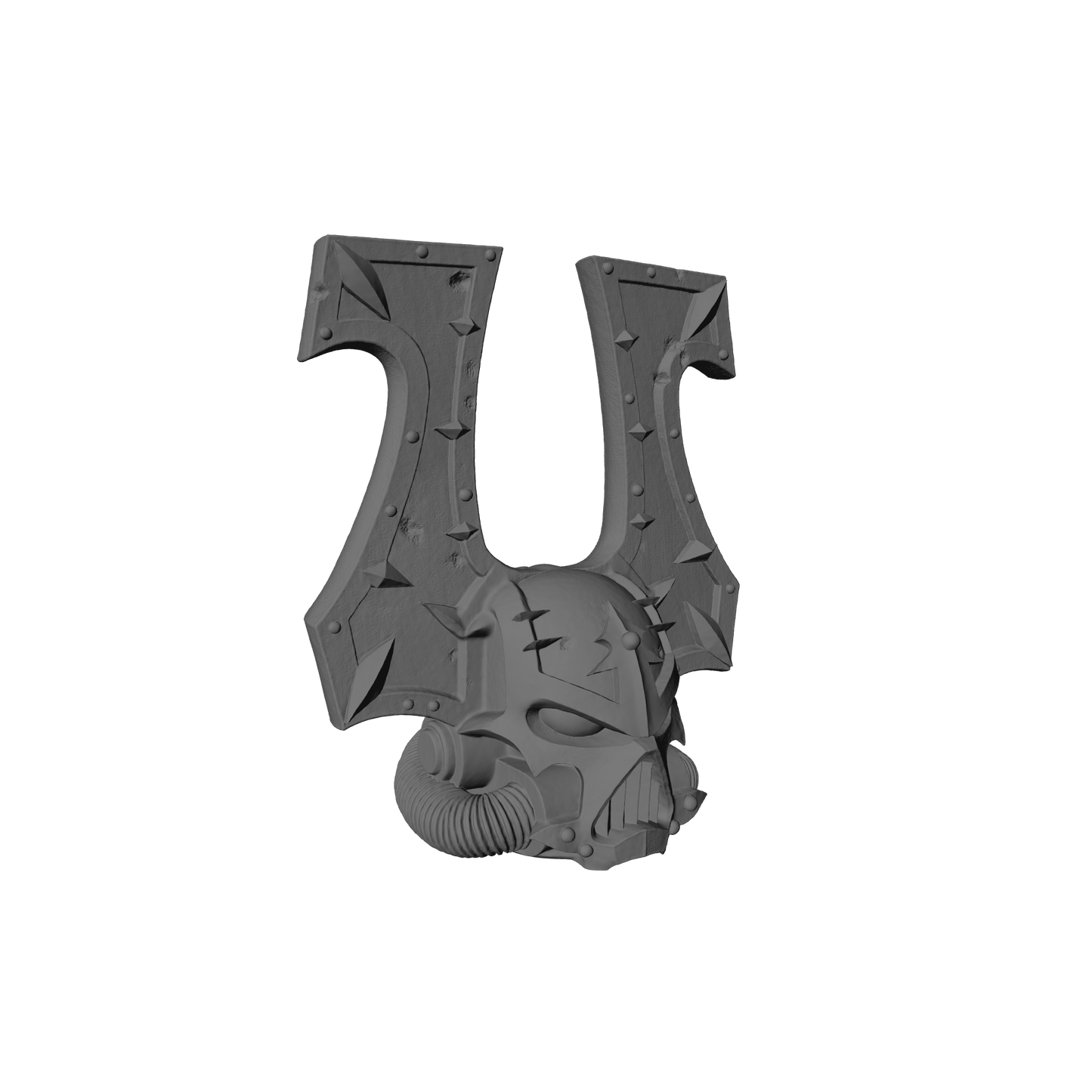 Bloodfang Warrior Order Blood Hunter Helmet V3 compatible with McFarlane Toys 7-inch armored action figures.
