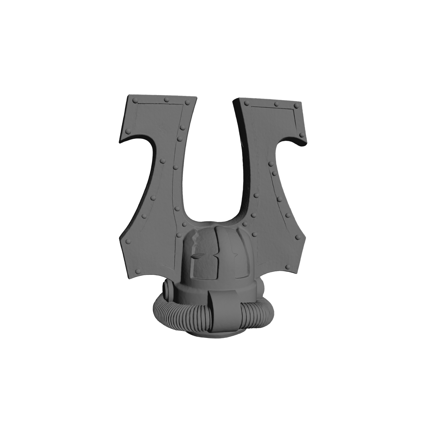 Bloodfang Warrior Order Blood Hunter Helmet V3 compatible with McFarlane Toys 7-inch armored action figures.