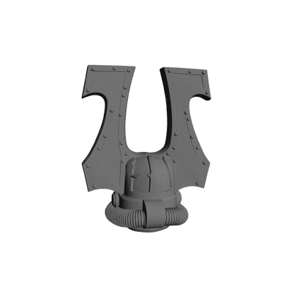 Bloodfang Warrior Order Blood Hunter Helmet V3 compatible with McFarlane Toys 7-inch armored action figures.