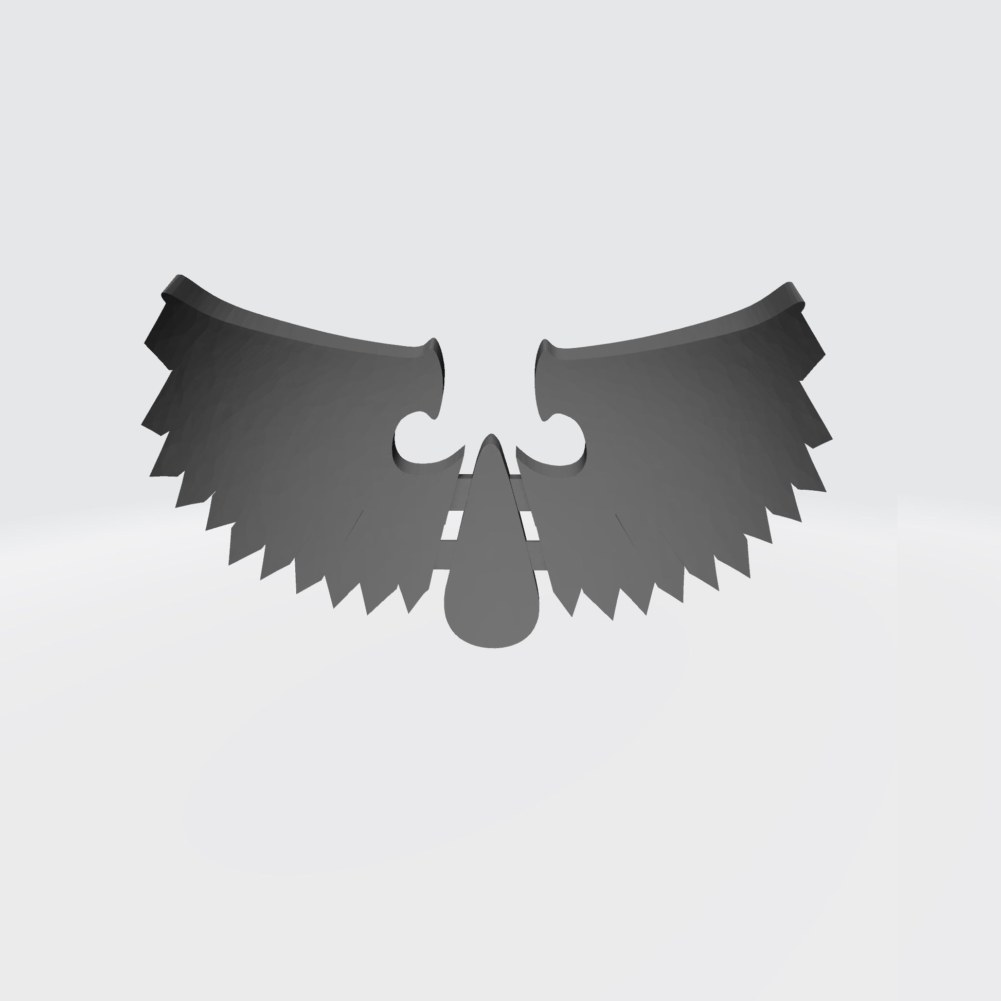 Bloodscarred Warrior Order Feathered Skull Shoulder Pad Emblem 3D Decal resin accessory compatible with McFarlane 7-inch armored action figures