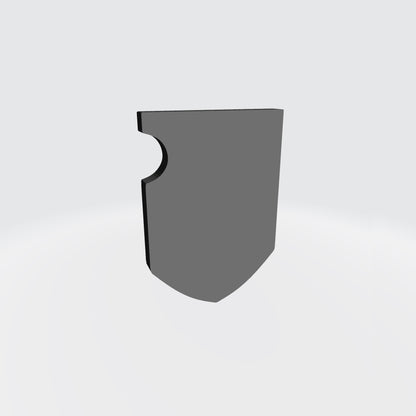 Bone Reapers Warrior Order Shoulder Pad Shield Ver. 01 resin heraldry upgrade for 1:12 scale armored action figures by Fantasy World Games.