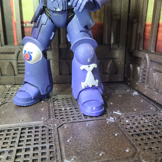 Byzantine Eagle No Wings Shin Decal compatible with McFarlane Toys 7-inch armored action figures