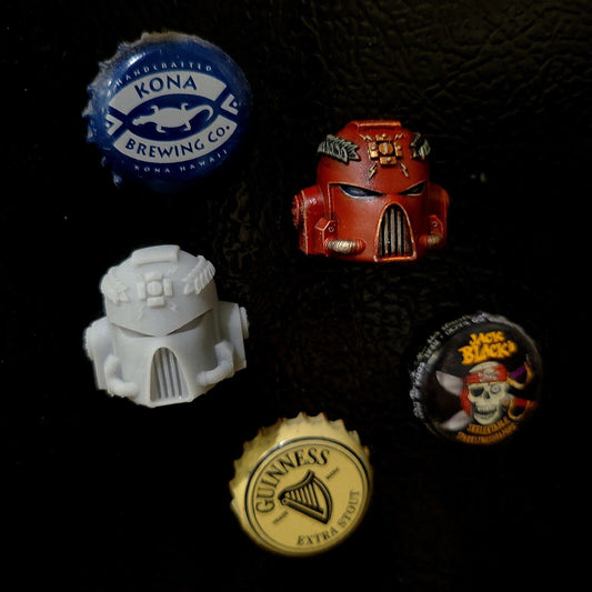 Space Marine MK VII Helmet Refrigerator Magnet Various Legions and Chapters