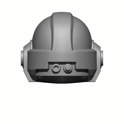 Celestial Knight Helmet Skull V2 custom resin replacement helmet compatible with McFarlane Toys 7-inch armored action figures featuring a sculpted skull emblem.