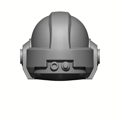 Celestial Knight Helmet V2 custom resin replacement helmet compatible with McFarlane Toys 7-inch armored action figures featuring a sculpted skull emblem.