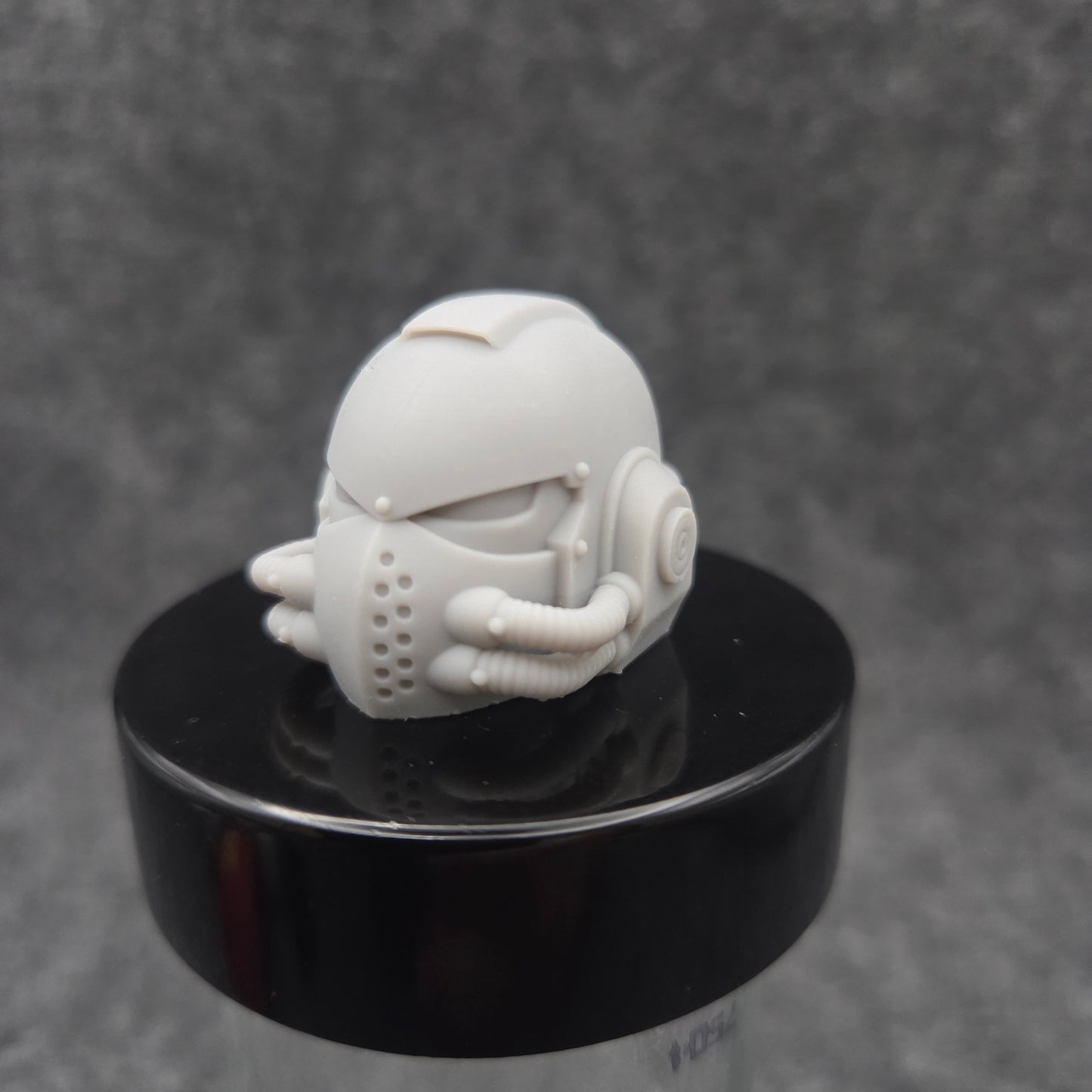 Celestial Knight Helmet V2 custom resin replacement helmet compatible with McFarlane Toys 7-inch armored action figures featuring a sculpted skull emblem.
