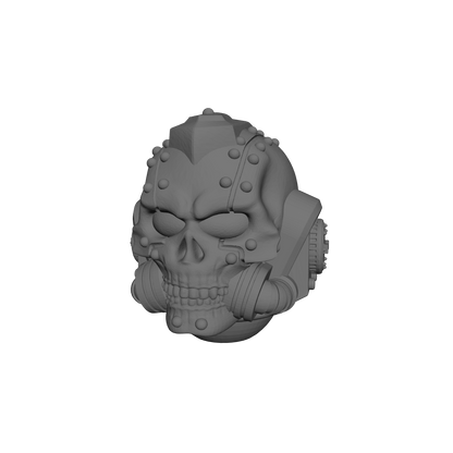 Battle Priest Skullwarden Ceremonial Helmet V Grim compatible with JoyToy 1:18 scale armored action figures custom resin head swap