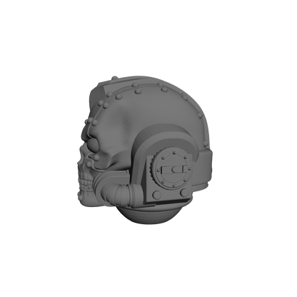 Battle Priest Skullwarden Ceremonial Helmet V Grim compatible with JoyToy 1:18 scale armored action figures custom resin head swap