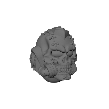 Battle Priest Skullwarden Ceremonial Helmet V Grim compatible with JoyToy 1:18 scale armored action figures custom resin head swap