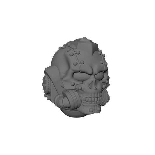 Battle Priest Skullwarden Ceremonial Helmet V Grim compatible with JoyToy 1:18 scale armored action figures custom resin head swap