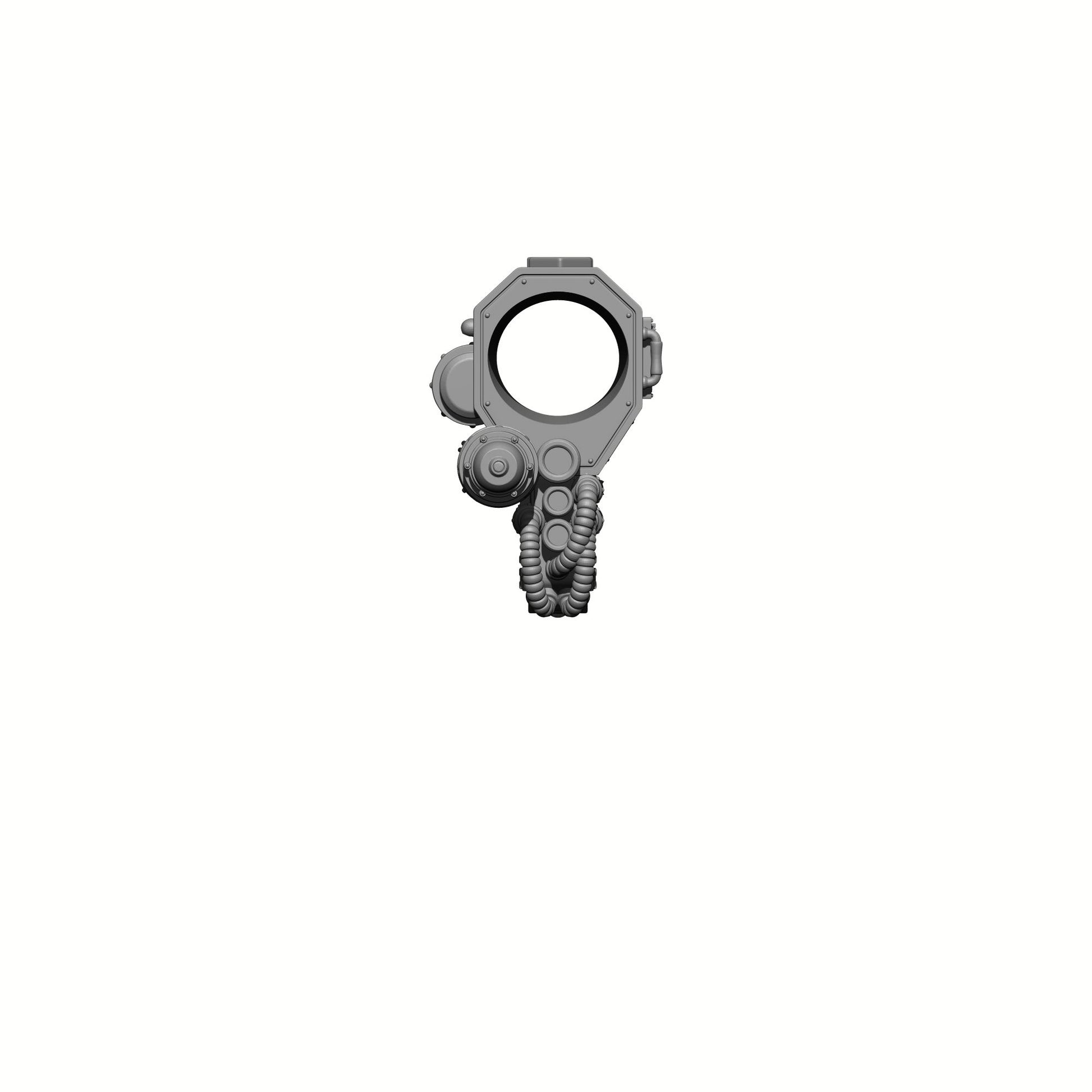 Combat Medic Servo Gauntlet with Chainblade custom resin accessory compatible with McFarlane Toys 1:12 scale action figures