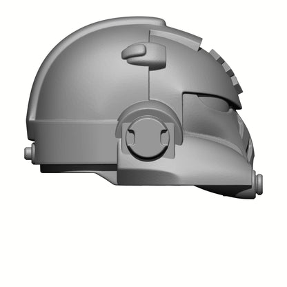 Combat Medic Warrior Order Captain's Type 10 custom resin helmet with raised medic emblem compatible with McFarlane Toys 1:12 scale armored action figures