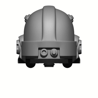 Combat Medic Warrior Order Captain's Type 10 custom resin helmet with raised medic emblem compatible with McFarlane Toys 1:12 scale armored action figures