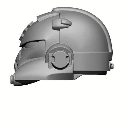 Combat Medic Warrior Order Captain's Type 10 custom resin helmet with raised medic emblem compatible with McFarlane Toys 1:12 scale armored action figures