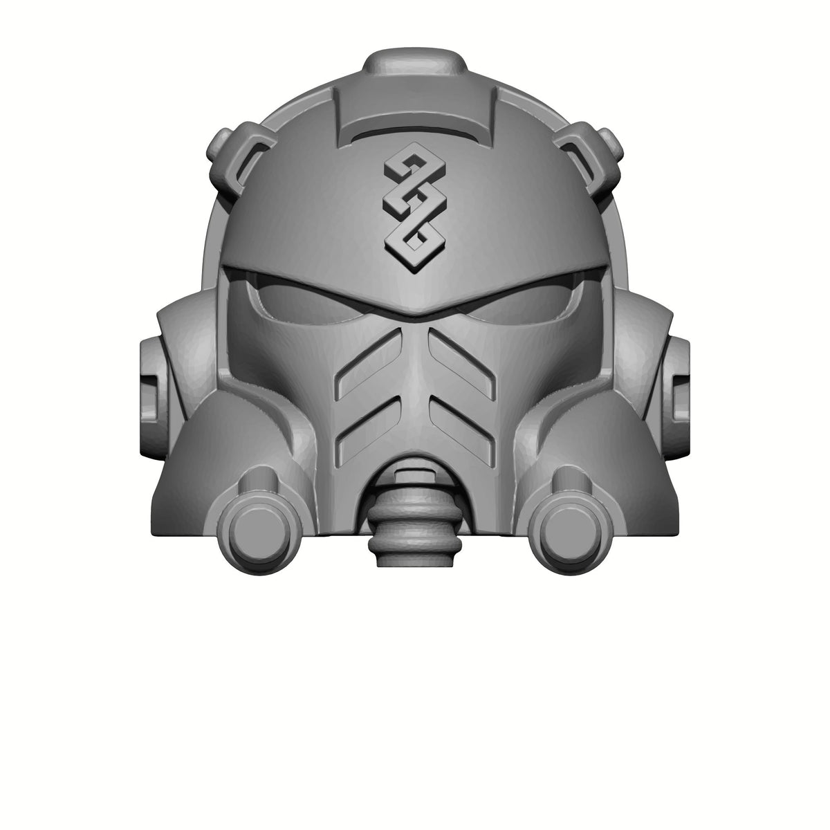 Combat Medic Warrior Order Captain's Type 10 custom resin helmet with raised medic emblem compatible with McFarlane Toys 1:12 scale armored action figures