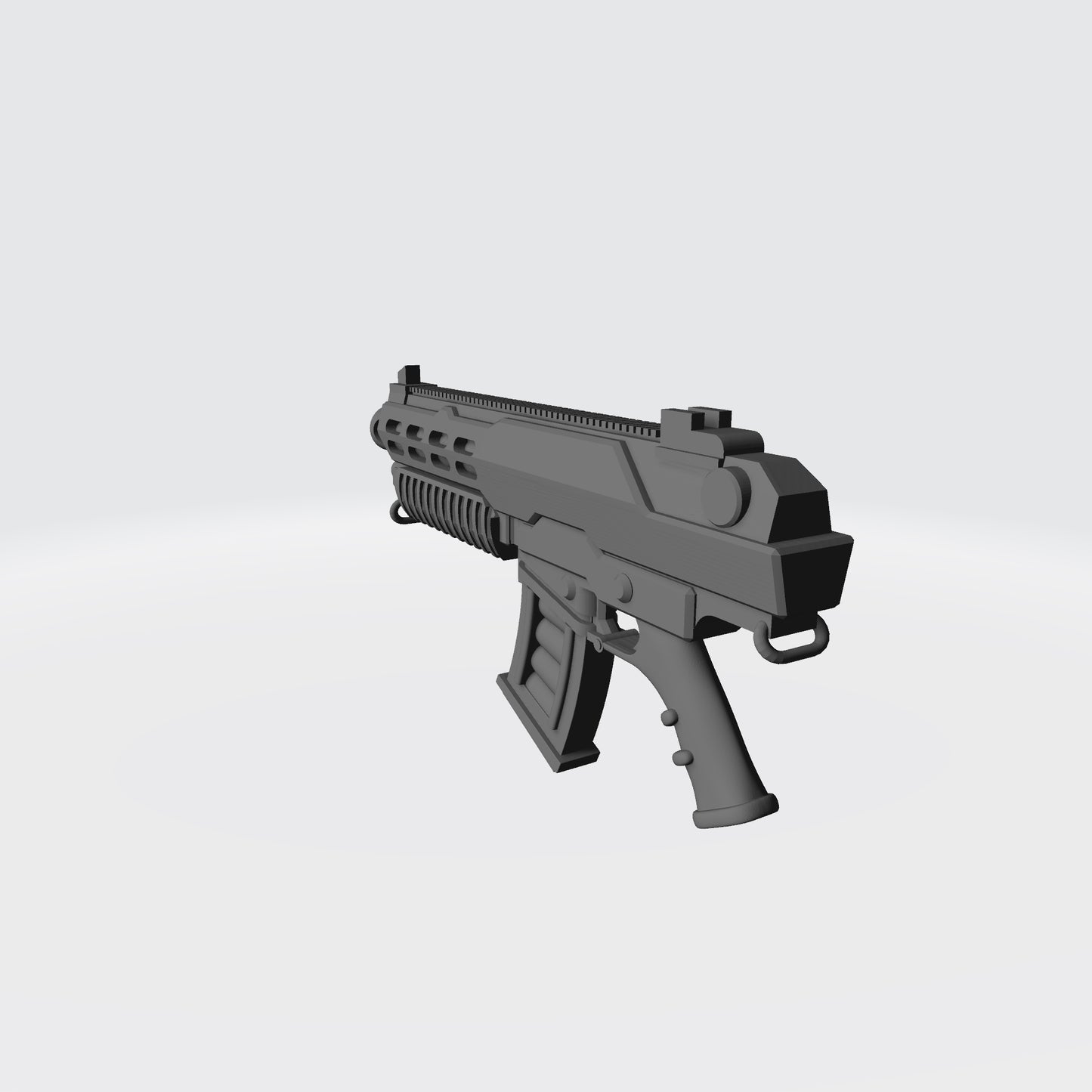 Combat Rifle MPX SMG custom resin submachine gun compatible with McFarlane Toys 7-inch armored action figures.