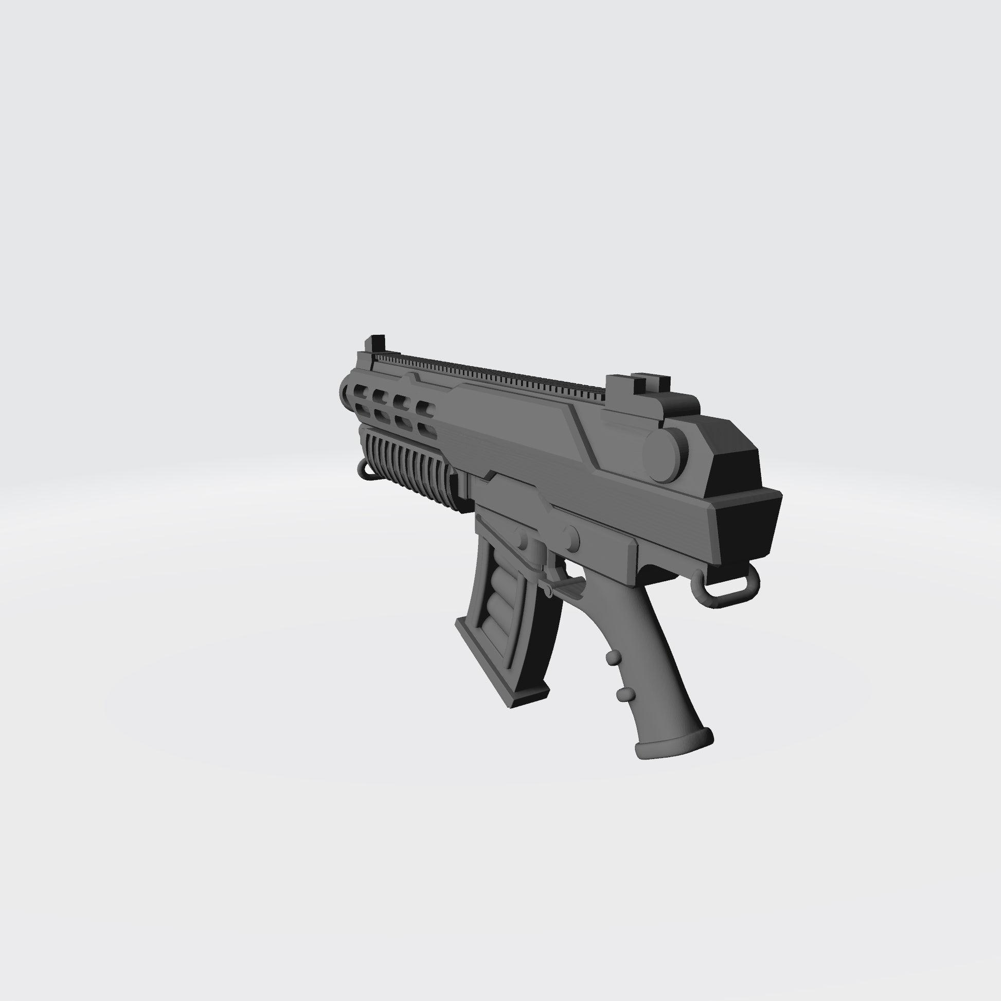 Combat Rifle MPX SMG custom resin submachine gun compatible with McFarlane Toys 7-inch armored action figures.