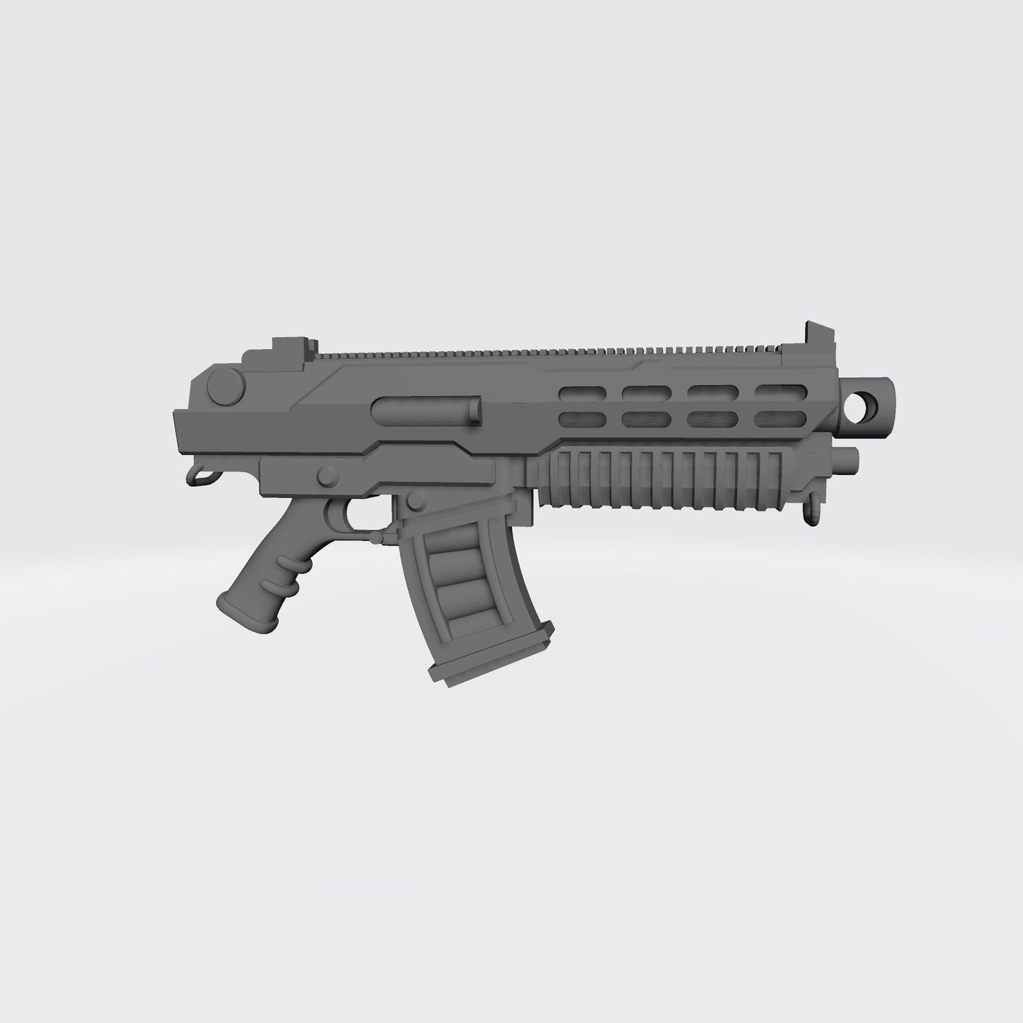Combat Rifle MPX SMG custom resin submachine gun compatible with McFarlane Toys 7-inch armored action figures.
