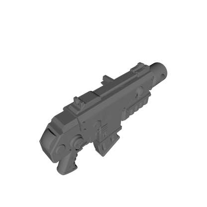 Combat Rifle Type 3 V6 custom resin futuristic rifle compatible with McFarlane Toys 7-inch armored action figures.