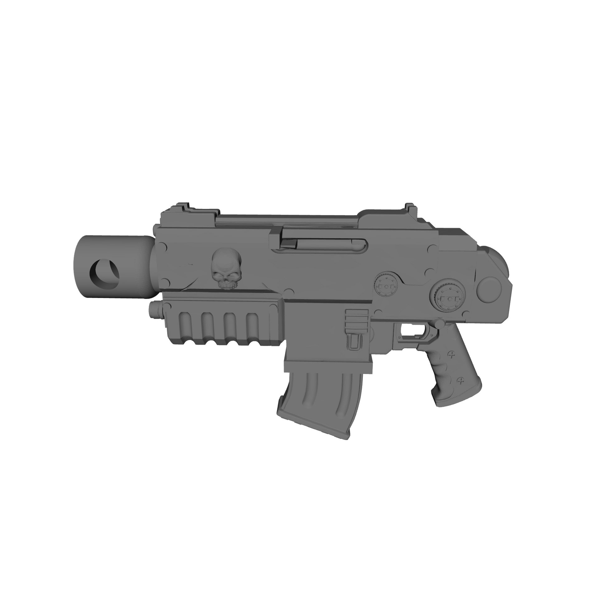 Combat Rifle Type 3 V6 custom resin futuristic rifle compatible with McFarlane Toys 7-inch armored action figures.