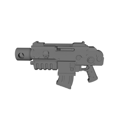 Combat Rifle Type 3 V6 custom resin futuristic rifle compatible with McFarlane Toys 7-inch armored action figures.