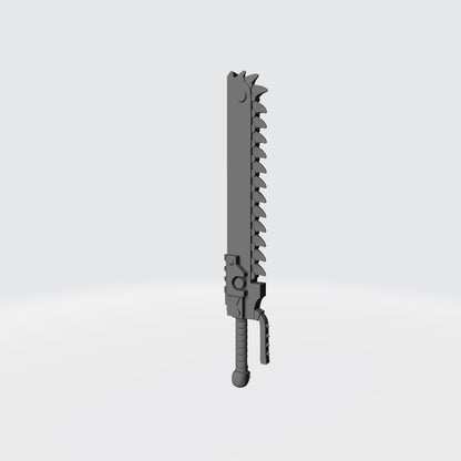 Warrior Order Roto Sword 130mm compatible with McFarlane Toys 7-inch armored action figures