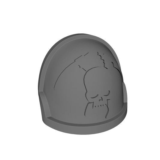 Death Specters Warrior Order Type 10a left shoulder pad compatible with McFarlane Toys 1:12 scale armored action figures custom resin pauldron