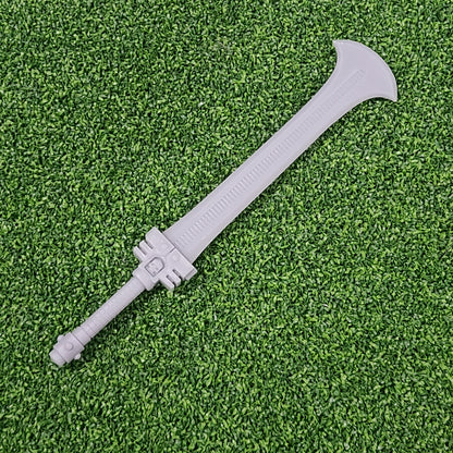 Demon Hunters Power Sword Cleaver custom resin melee weapon compatible with McFarlane Toys 7-inch 1:12 scale armored action figures.