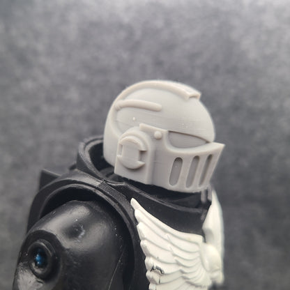 Demon Hunters Warrior Order Helmet Ver. B with three side vents on each side compatible with McFarlane Toys 1:12 scale armored action figures