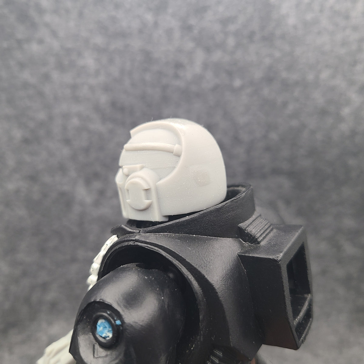 Demon Hunters Warrior Order Helmet Ver. B with three side vents on each side compatible with McFarlane Toys 1:12 scale armored action figures