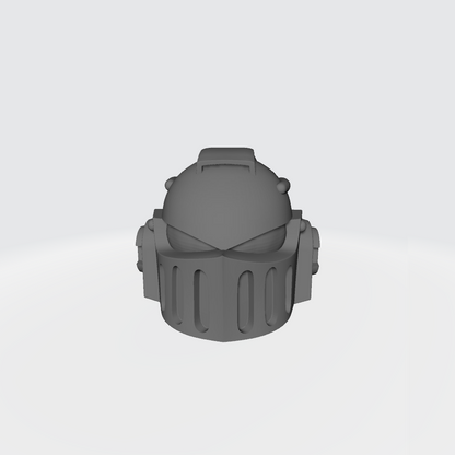 Demon Hunters Warrior Order Helmet Ver. B with three side vents on each side compatible with McFarlane Toys 1:12 scale armored action figures