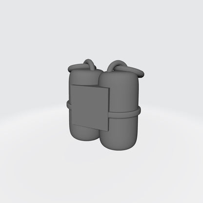 Double Stack Grenades quantity 2 compatible with JoyToy 1:18 scale armored action figures custom resin weapon