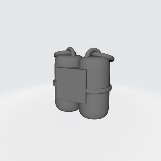 Double Stack Grenades quantity 2 compatible with JoyToy 1:18 scale armored action figures custom resin weapon